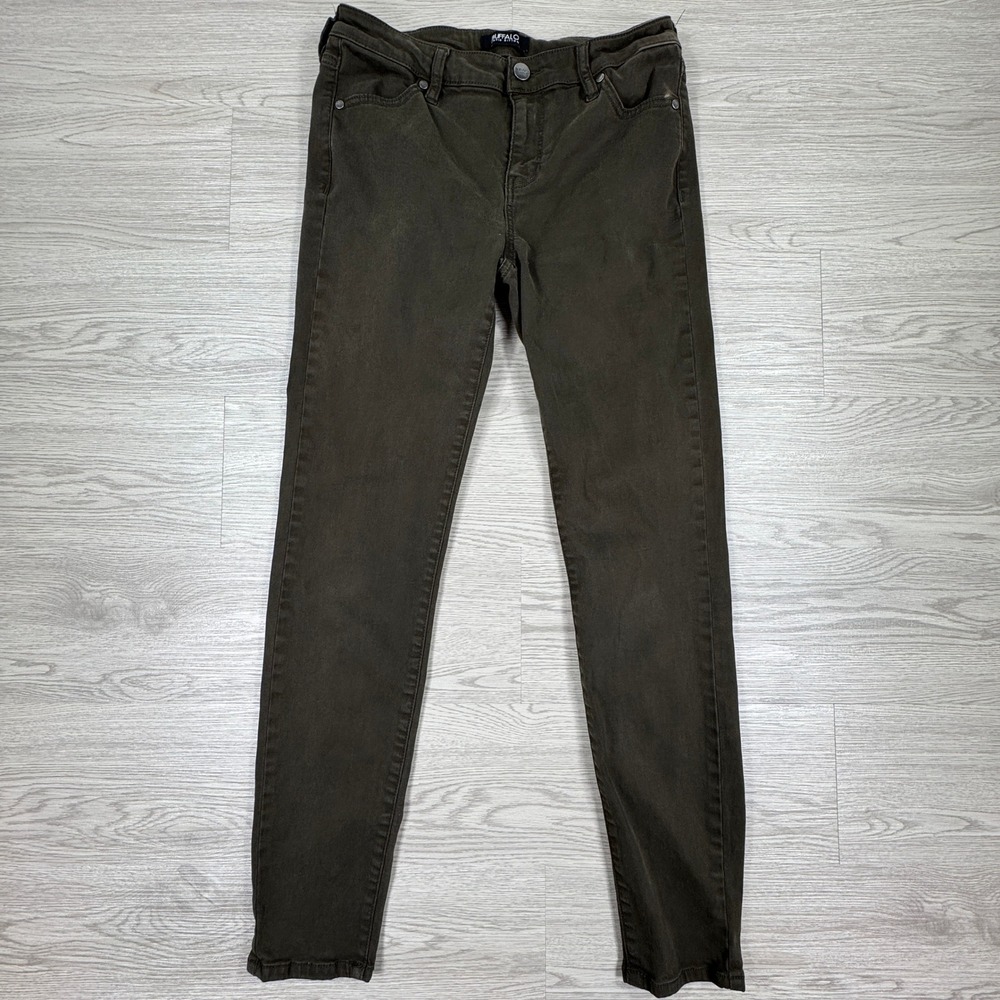 Buffalo David Bitton Women's Skinny Jeans Vale Mid-Rise Stretch Olive Green 4/27